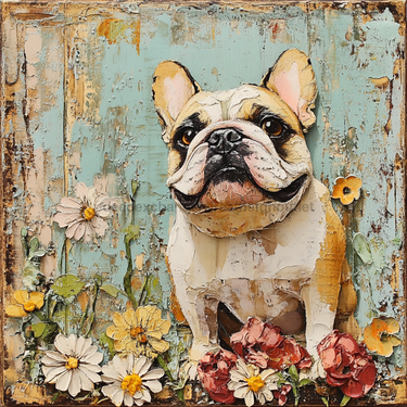 Dog Sign, English Bulldog Sign, DCO-12938, Sign For Wreath, 10x10